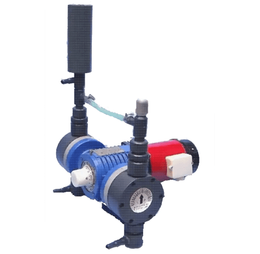 A photo about a flow adjustable diaphragm pump